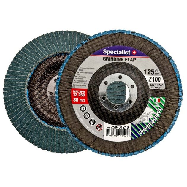 Шліфувальний диск пелюстковий Specialist+ ZIRCONIUM 125 ZK100, фото  | SNABZHENIE.com.ua