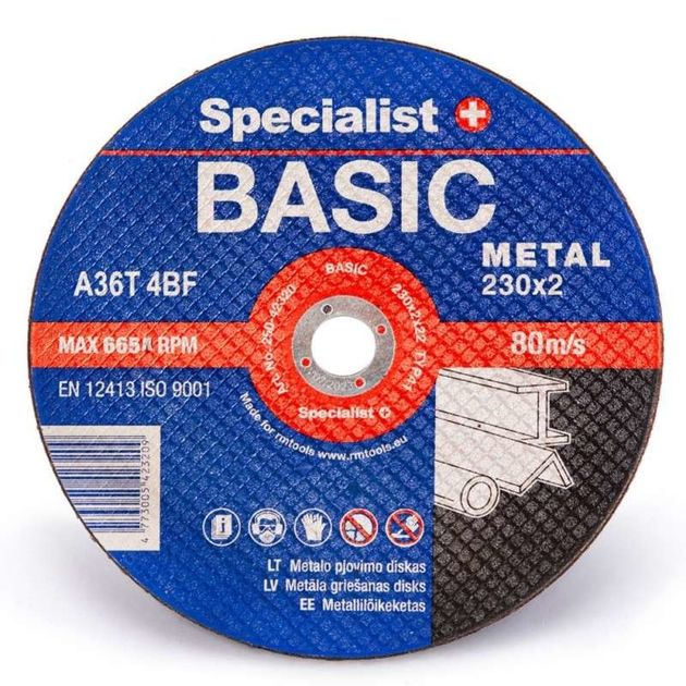 Диск абразивний відрізний по металу Specialist+ BASIC 230x2x22, фото  | SNABZHENIE.com.ua