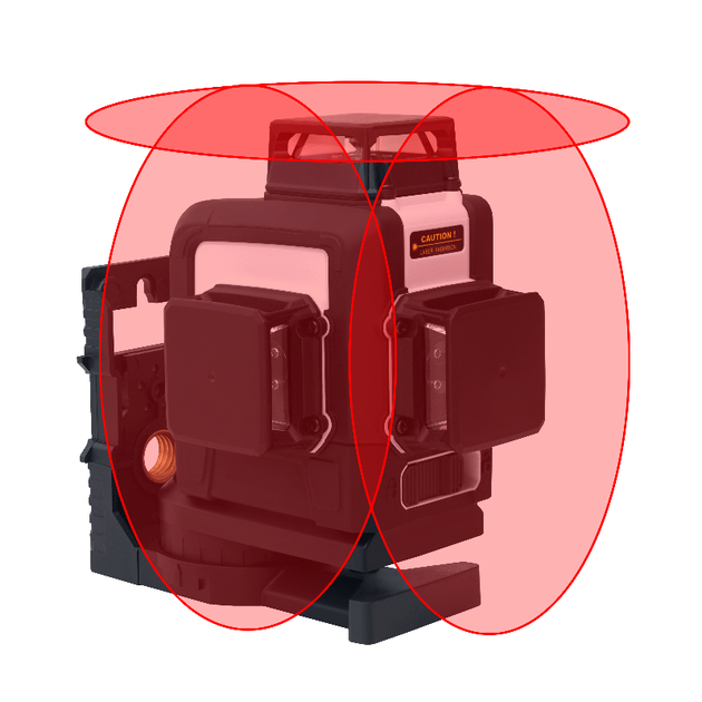Лазерный уровень 3D-Mark 1H/2V 360-50, красный, с адаптером 149-A360, фото  | SNABZHENIE.com.ua