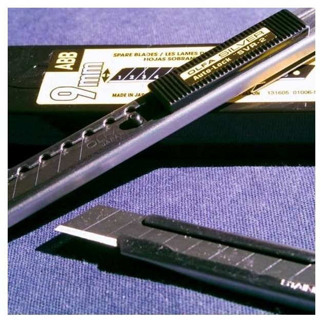 Комплект Нож сегментный 9мм OLFA SVR-2 1шт + Сегментные лезвия 9мм OLFA ASBB-10 ExcelBlack 10шт (SVRK-2), фото , изображение 3 | SNABZHENIE.com.ua Комплект Нож сегментный 9мм OLFA SVR-2 1шт + Сегментные лезвия 9мм OLFA ASBB-10 ExcelBlack 10шт (SVRK-2), фото , изображение 3 | SNABZHENIE.com.ua