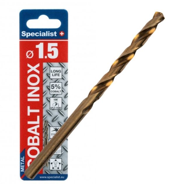 Сверло по металлу Specialist+ COBALT 1,5 мм, фото  | SNABZHENIE.com.ua
