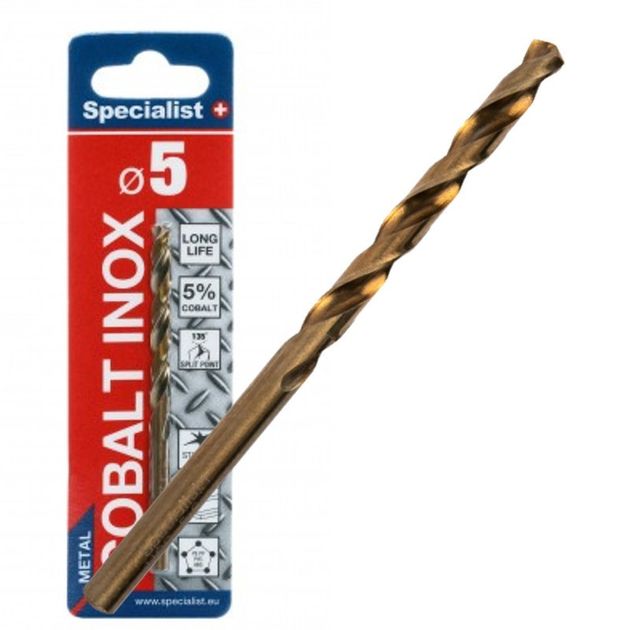 Сверло по металлу Specialist+ COBALT 5,0 мм, фото  | SNABZHENIE.com.ua