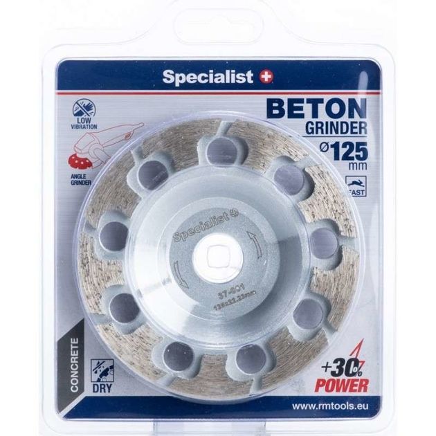 Диск алмазний шліфувальний Specialist+ BETON 125 м, фото  | SNABZHENIE.com.ua