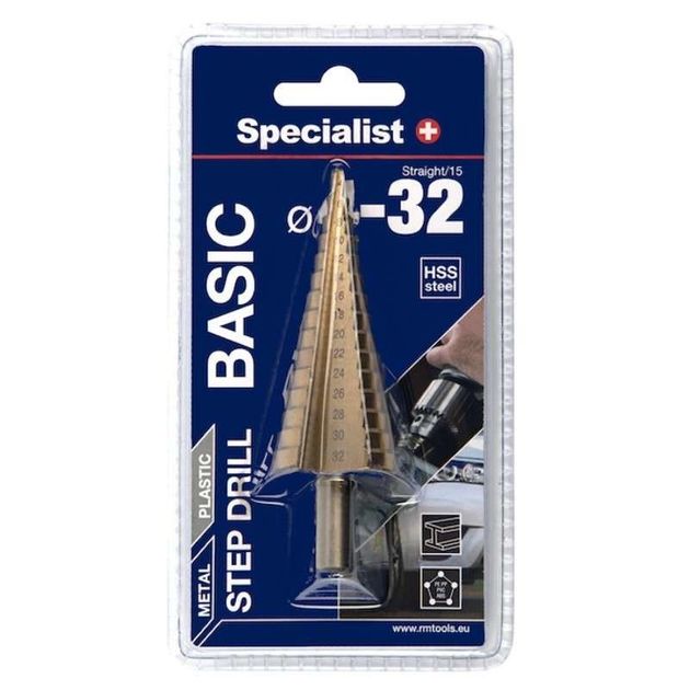 Сверло ступенчатое по металлу Specialist+ BASIC 4-32 мм, фото  | SNABZHENIE.com.ua