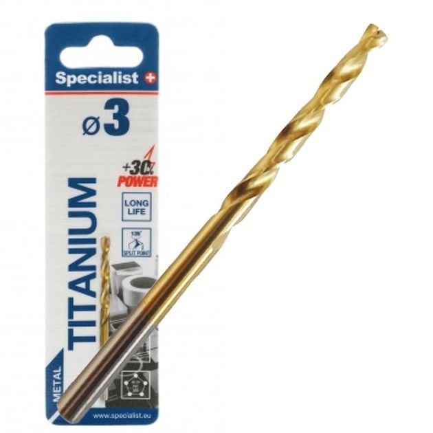 Сверло по металлу Specialist+ TITAN 3,0 мм, фото  | SNABZHENIE.com.ua