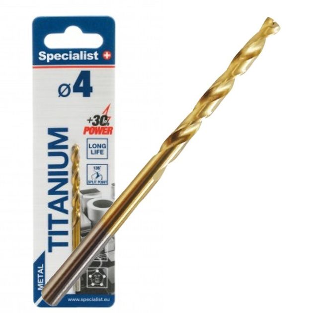 Сверло по металлу Specialist+ TITAN 4,0 мм, фото  | SNABZHENIE.com.ua