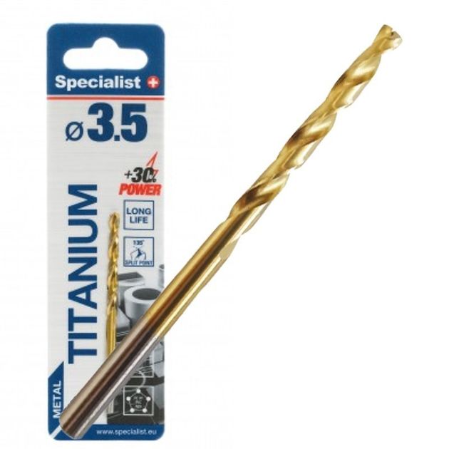 Сверло по металлу Specialist+ TITAN 3.5 мм, фото  | SNABZHENIE.com.ua