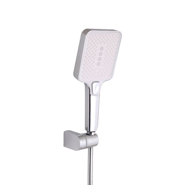 Смеситель для ванны Qtap Swan Cascada с поворотным изливом (c душевым гарнитуром) QTSWA260CRW45569 Chrome/White, фото , изображение 5 | SNABZHENIE.com.ua Смеситель для ванны Qtap Swan Cascada с поворотным изливом (c душевым гарнитуром) QTSWA260CRW45569 Chrome/White, фото , изображение 5 | SNABZHENIE.com.ua