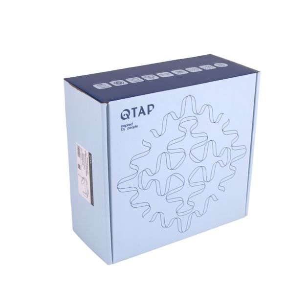 Смеситель для ванны Qtap Swan Cascada с поворотным изливом (c душевым гарнитуром) QTSWA260CRW45569 Chrome/White, фото , изображение 8 | SNABZHENIE.com.ua Смеситель для ванны Qtap Swan Cascada с поворотным изливом (c душевым гарнитуром) QTSWA260CRW45569 Chrome/White, фото , изображение 8 | SNABZHENIE.com.ua