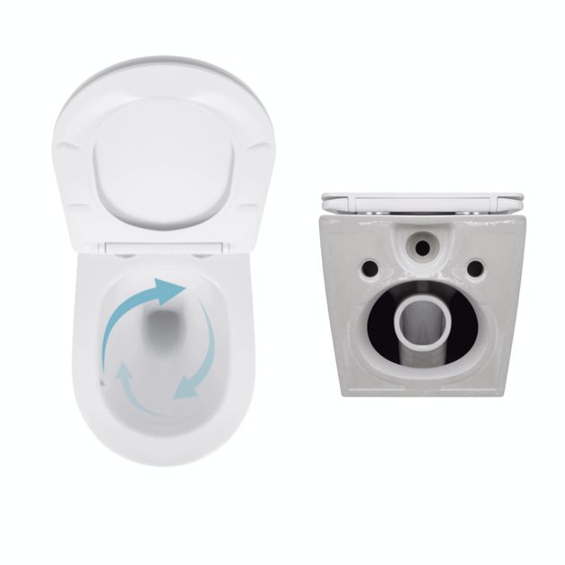 Акционный набор: Унитаз подвесной Jay Ultra Quiet QT07335177W 485х360х320 + Tern Ultra Quiet QT17332303ASW 490x365x325, фото , зображення 5 | SNABZHENIE.com.ua Акционный набор: Унитаз подвесной Jay Ultra Quiet QT07335177W 485х360х320 + Tern Ultra Quiet QT17332303ASW 490x365x325, фото , зображення 5 | SNABZHENIE.com.ua