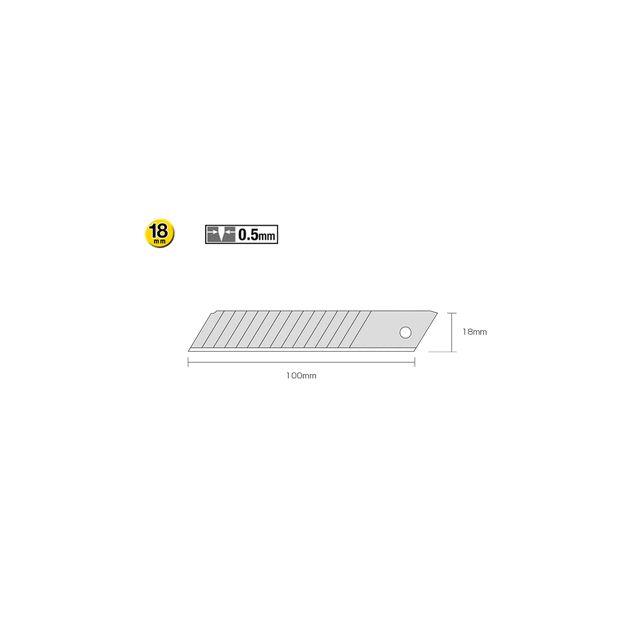 Сегментные лезвия 18мм OLFA LBD-50 Heavy-Duty 50шт (OF-LBD-50), фото  | SNABZHENIE.com.ua