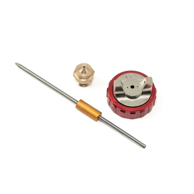 Форсунка сменная для пневмопистолета для покраски HP MASTERTOOL Ø 1.2 мм - дюза воздушная головка игла, фото  | SNABZHENIE.com.ua
