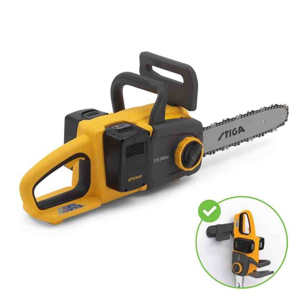 Пила цепная аккумуляторная бесщёточная STIGA CS300eKit, фото , изображение 7 | SNABZHENIE.com.ua Пила цепная аккумуляторная бесщёточная STIGA CS300eKit, фото , изображение 7 | SNABZHENIE.com.ua