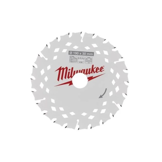 Диск пильный по дереву PFTE MILWAUKEE, Ø190х30х1,8мм, 24 зуб., фото  | SNABZHENIE.com.ua