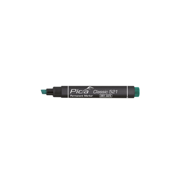 Маркер перманентний Pica Chisel tip, 521/36, зі скошеним носиком, зелений, фото  | SNABZHENIE.com.ua