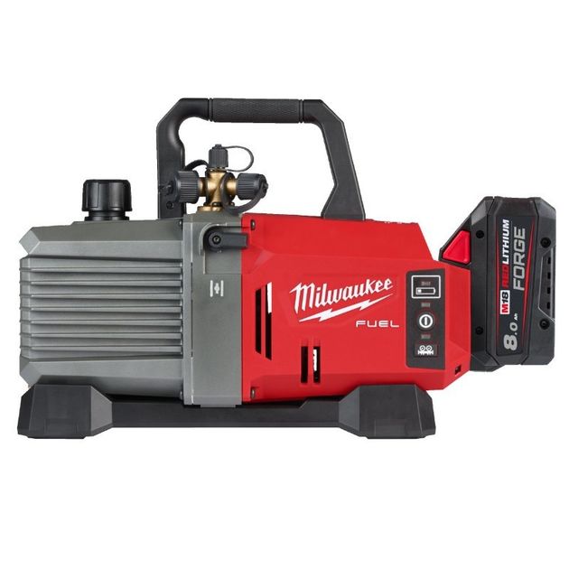Насос вакуумний акумуляторний бесщёточный MILWAUKEE, M18 FVP5-801 (ЗУ+1Х 8Ач+масло+адаптор) FORGE™, фото  | SNABZHENIE.com.ua