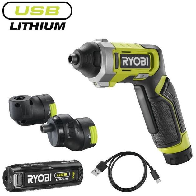Отвертка аккумуляторная Ryobi USB Lithium RSD4-120TA2 4В 1х2А·ч (5133006211), фото  | SNABZHENIE.com.ua