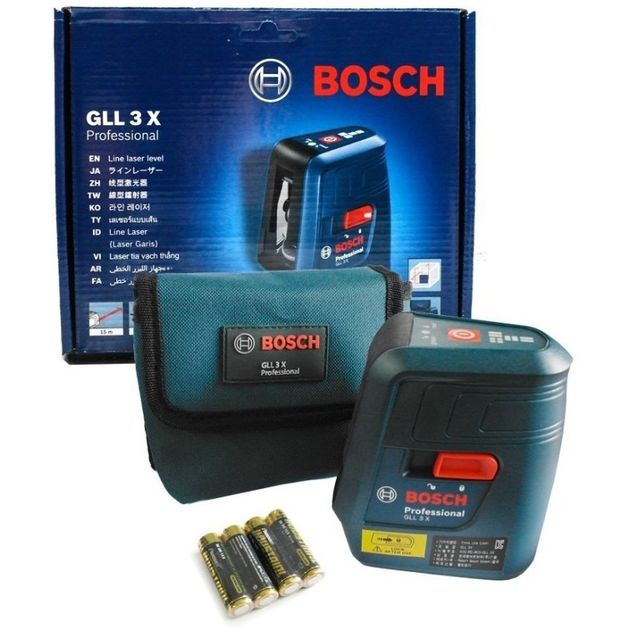 Bosch Нівелір лазерний GLL 3 X, до 15м, ±0.5мм/м, 0.5кг, фото , изображение 4 | SNABZHENIE.com.ua