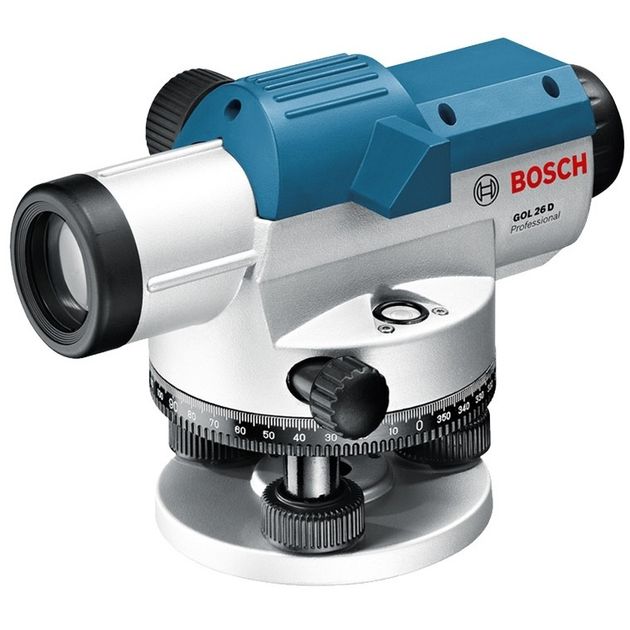 Bosch Нівелір оптичний GOL 26 D, до 100м, ±1.6мм/30м, зум х26, 1.5кг, фото  | SNABZHENIE.com.ua