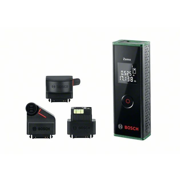 Bosch Далекомір лазерний Bosch Zamo SET, 0.15–20м, ±3мм, + 3 адаптера, фото , изображение 4 | SNABZHENIE.com.ua