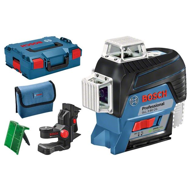 Bosch GLL 3-80 CG (12 V)+ BM 1 + L-Boxx, фото , изображение 8 | SNABZHENIE.com.ua