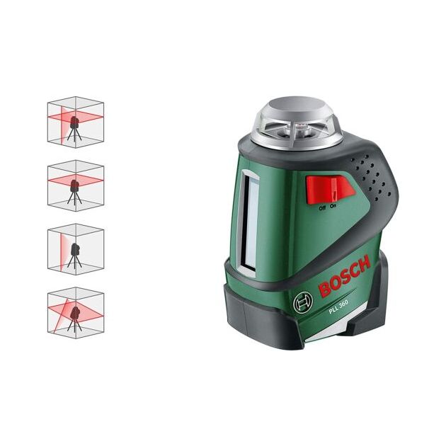 Bosch Нівелір лазерний PLL 360, точність ± 0.4 мм/м, червоного кольору, фото , изображение 7 | SNABZHENIE.com.ua
