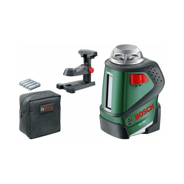 Bosch Нівелір лазерний PLL 360, точність ± 0.4 мм/м, червоного кольору, фото , изображение 8 | SNABZHENIE.com.ua