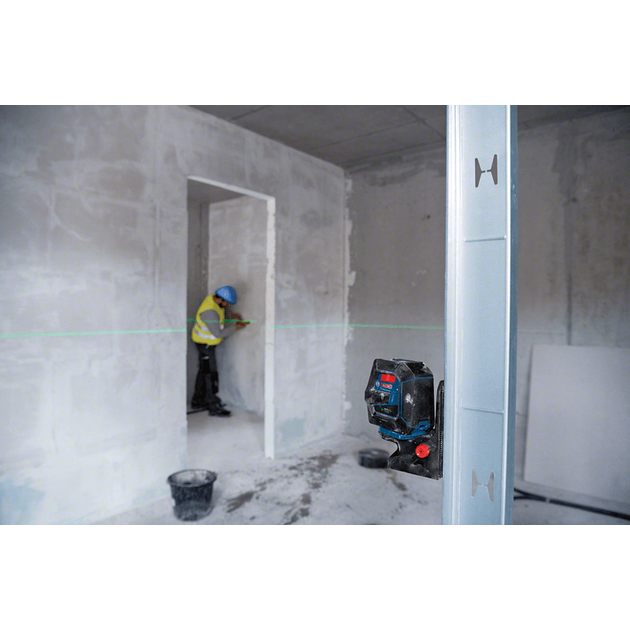 Bosch Нівелір лазерний Professional GCL 2-50 G, до 15 м, ± 0.3 мм/м, з тримачем RM 10, чохлом, мішенню, 0.58 кг, фото , изображение 7 | SNABZHENIE.com.ua