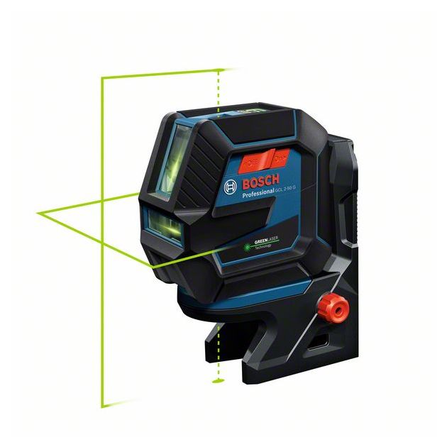 Bosch Нівелір лазерний Professional GCL 2-50 G, до 15 м, ± 0.3 мм/м, з тримачем RM 10, чохлом, мішенню, 0.58 кг, фото , изображение 8 | SNABZHENIE.com.ua