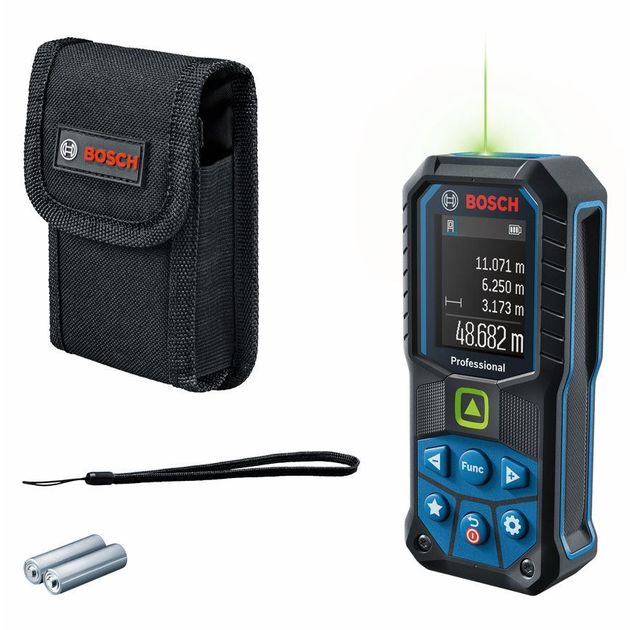 Bosch Далекомір лазерний GLM 50-25 G, 0.05–50м, ±1.5мм/м, з чохлом, 0.2кг, фото , изображение 6 | SNABZHENIE.com.ua