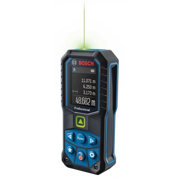 Bosch Далекомір лазерний GLM 50-25 G, 0.05–50м, ±1.5мм/м, з чохлом, 0.2кг, фото , изображение 2 | SNABZHENIE.com.ua