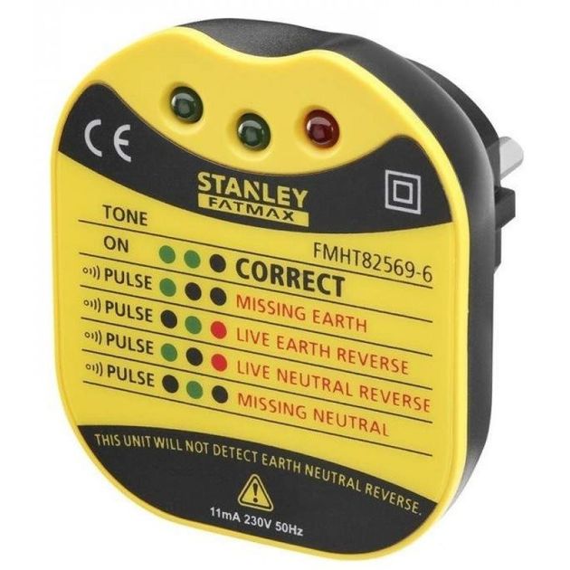 Индикатор тока в розетках STANLEY FatMax АС 230 В с индикаторами, фото  | SNABZHENIE.com.ua