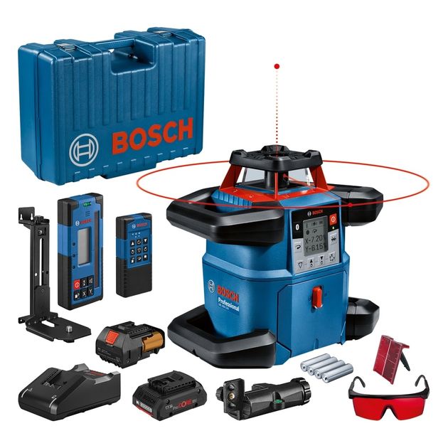 Bosch Нівелір лазерний Professional GRL 600 CHV, 600 м, ± 0,05 мм/м, за горизонталлю, ± 0,1 мм/м, за вертикаллю, 4.3 кг, фото , изображение 3 | SNABZHENIE.com.ua