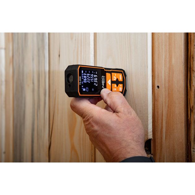 Лазерный дальномер NEO 100 м, IP54 (75-206), фото , изображение 3 | SNABZHENIE.com.ua Лазерный дальномер NEO 100 м, IP54 (75-206), фото , изображение 3 | SNABZHENIE.com.ua