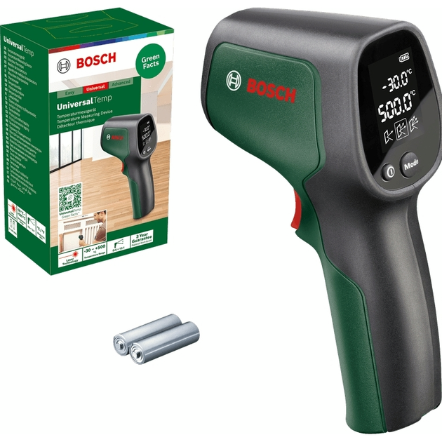 Bosch Пірометр безконтактний UniversalTem -30...+500°С 0.22кг, фото  | SNABZHENIE.com.ua