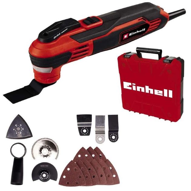 Einhell Багатофункціональний інструмент TE-MG 350 EQ, 350Вт, 11000-20000об•хв, LED, набір насадок, кейс, 1.31кг, фото , изображение 3 | SNABZHENIE.com.ua Einhell Багатофункціональний інструмент TE-MG 350 EQ, 350Вт, 11000-20000об•хв, LED, набір насадок, кейс, 1.31кг, фото , изображение 3 | SNABZHENIE.com.ua