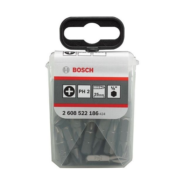 Bosch Насадка для загвинчування Extra-Hart PH2, 25мм, 25шт, фото  | SNABZHENIE.com.ua