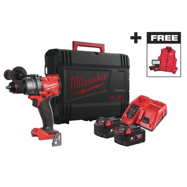 Дрель-шуруповёрт аккумуляторная бесщёточная ударная MILWAUKEE M18 FPD3MC-402X (158 Нм) + подарки, фото  | SNABZHENIE.com.ua
