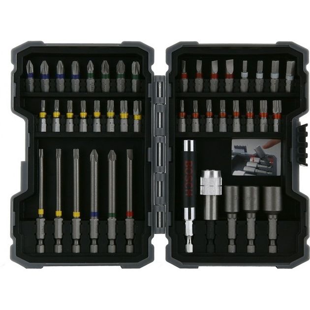 Bosch Набір біт Colored PromoLine, з тримачем 43 шт., фото , зображення 2 | SNABZHENIE.com.ua