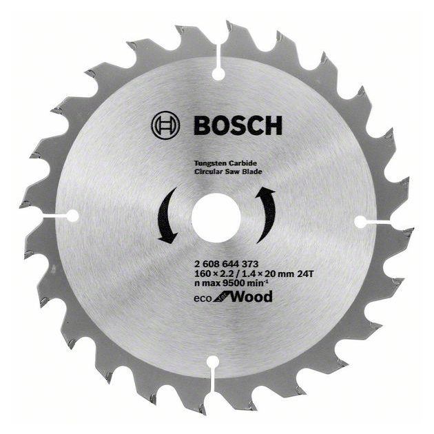 Bosch Круг пильний ECO WO 160x20 / 16-24T, фото , изображение 2 | SNABZHENIE.com.ua