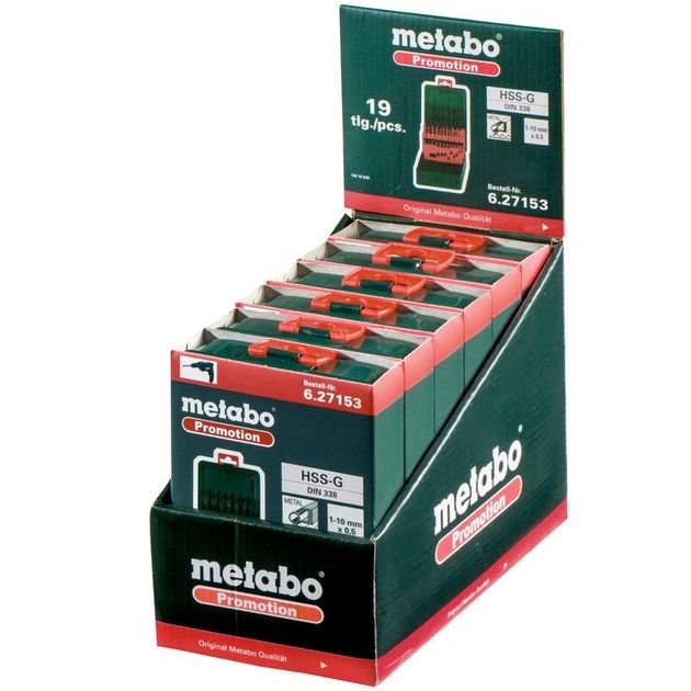 Metabo Набір свердл HSS-G 19шт. Promotion, фото , изображение 3 | SNABZHENIE.com.ua Metabo Набір свердл HSS-G 19шт. Promotion, фото , изображение 3 | SNABZHENIE.com.ua