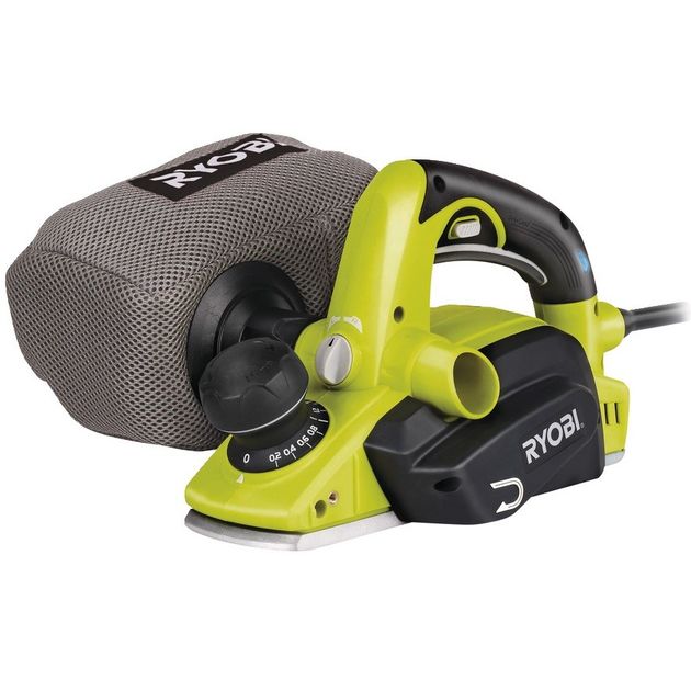 Ryobi Рубанок EPN6082CHG 600Вт, 82мм, стругання до 1.5мм, виборка 0.5мм, шпунт до 8мм, сумка, 3.1кг, фото , изображение 2 | SNABZHENIE.com.ua