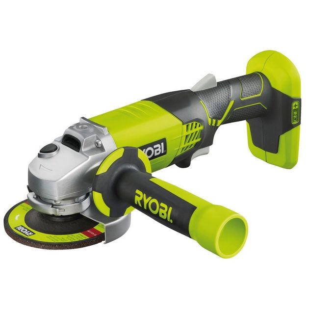Ryobi Шліфмашина кутова ONE + R18AG-0 акумуляторна, 115мм, 18В, solo (без АКБ і ЗП), фото  | SNABZHENIE.com.ua