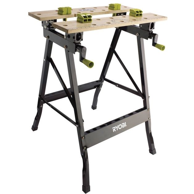 Ryobi Верстак складний RWB02 605x120x180мм навантаження до 100кг 6.5кг, фото  | SNABZHENIE.com.ua