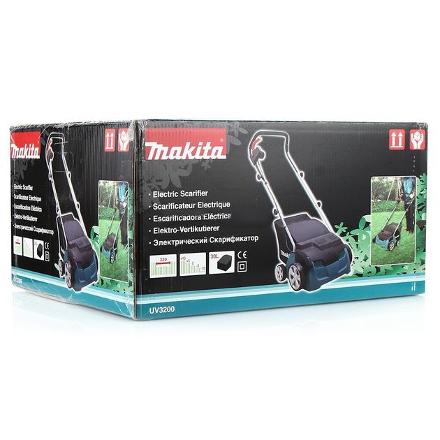 Makita Аератор-скарифікатор UV 3200, 1300Вт, 32см, 30л, 12кг, фото , изображение 10 | SNABZHENIE.com.ua Makita Аератор-скарифікатор UV 3200, 1300Вт, 32см, 30л, 12кг, фото , изображение 10 | SNABZHENIE.com.ua