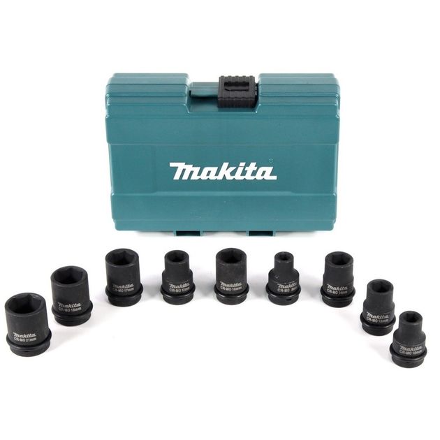 Makita Набор ударных головок 9 шт. (8,10,12,13,14,16,17,19,21мм), фото  | SNABZHENIE.com.ua