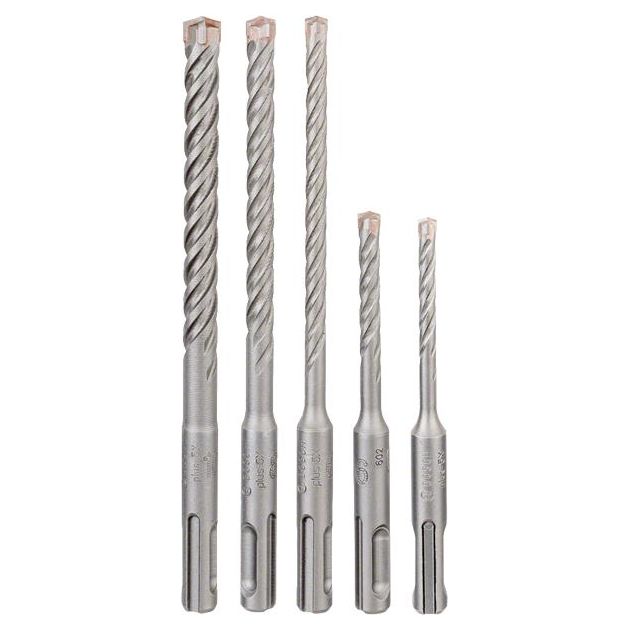 Bosch Набір бурів по бетону, SDS-Plus, 5шт, 5-10мм, кейс, фото , изображение 2 | SNABZHENIE.com.ua