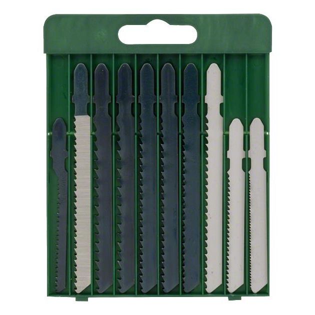 Bosch Набір пилочок Bosch для лобзикових пил, дерево/метал/пластик, 10 од., фото , зображення 2 | SNABZHENIE.com.ua