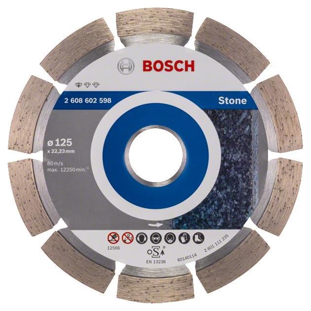 Bosch Алмазний диск Standard for Stone 125-22,23, фото  | SNABZHENIE.com.ua
