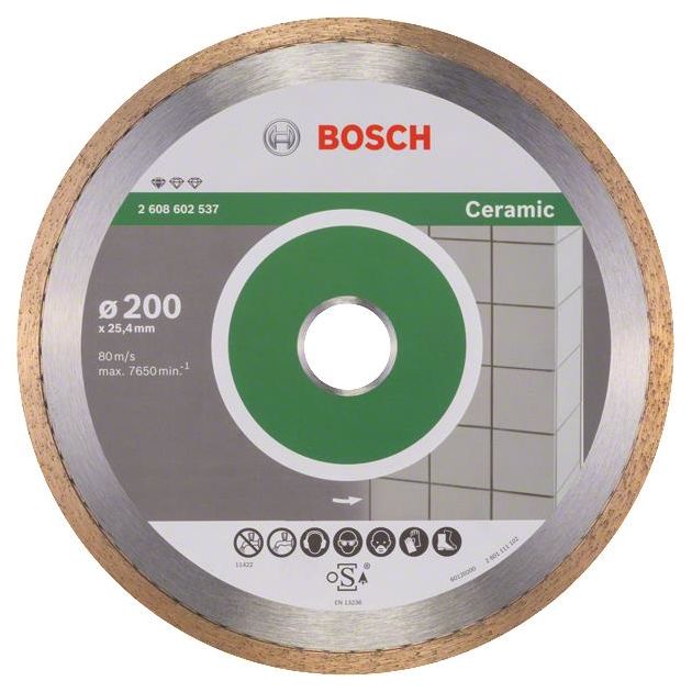 Bosch Алмазний диск Standard for Ceramic 200-25.4, фото , изображение 2 | SNABZHENIE.com.ua